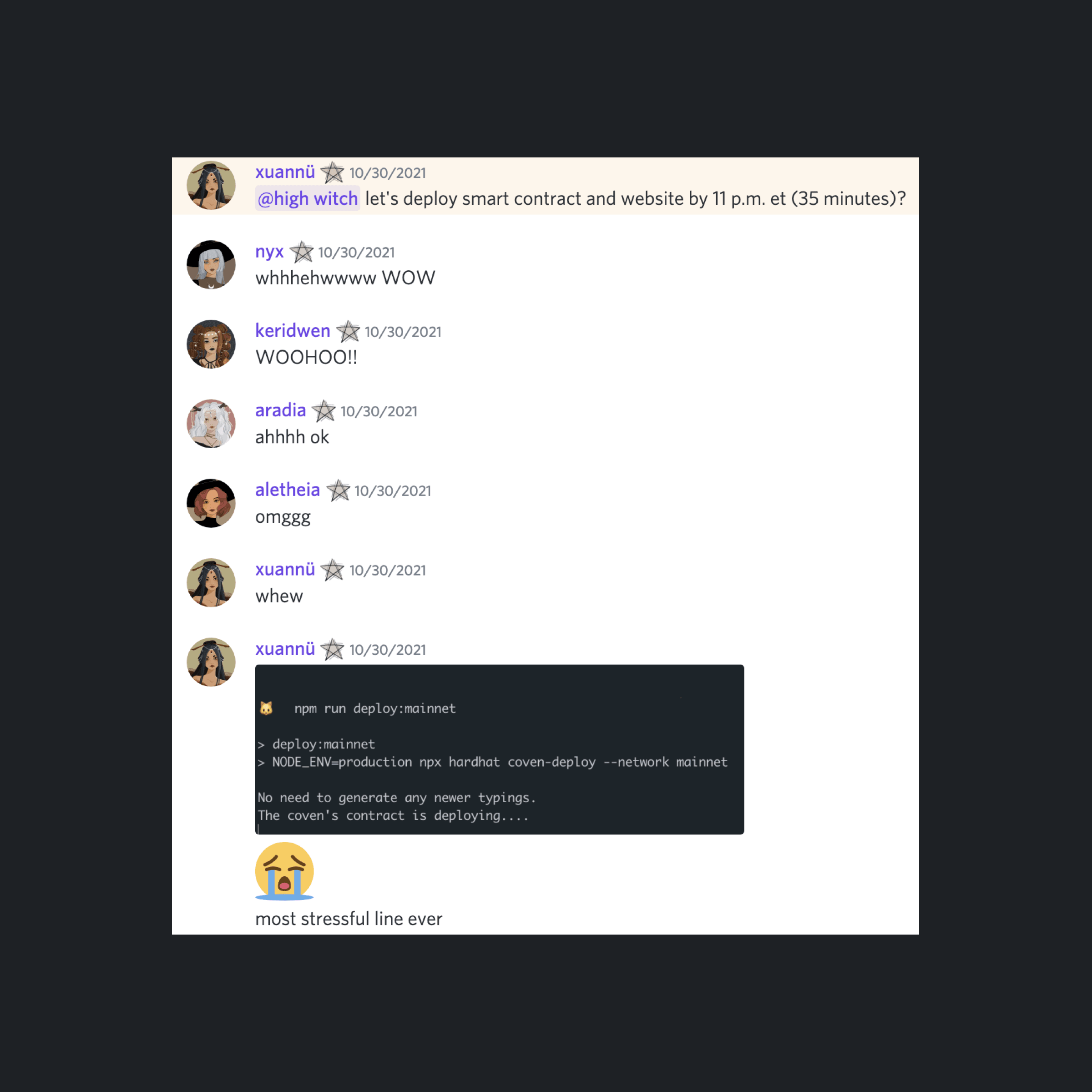 The adrenaline-fueled moment of truth on the eve of the community sale.
